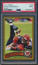 2011 Topps Gold Chad Ochocinco #319 Bengals PSA 9 Mint pop 1 None Higer