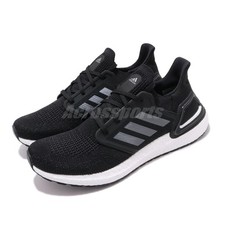 adidas UltraBOOST 20 Black Silver White Men Unisex Running Shoes Sneakers EF1043