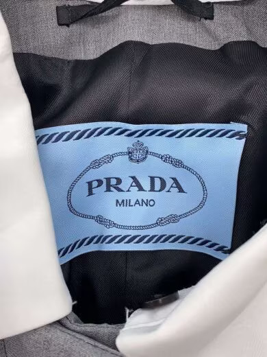 PRADA/Jacket/Size 36/Wool/GRY/Solid/DNA91C S000 1… - image 3