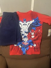 Girls Mixed Size Cotton Clothing Lot Superhero Graphic Tops Polo Shirts Pants