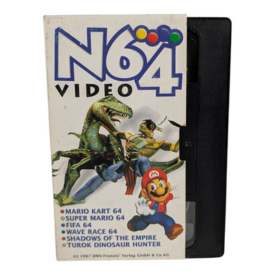 Nintendo 64 Zubehör : N64 Werbe Video VHS 7 / 97 Turok Promo PAL Kassette