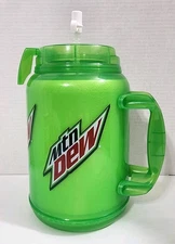 Mountain Dew Mug By Whirley Insulated 64oz w/ Straw Made in USA