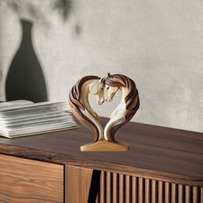 Collections de statues de cheval décoratives Artisanat en bois pour le