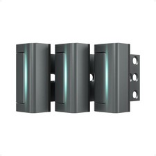 Home Security Door Reinforcement Lock Childproof 3 in Gray 3 Pack for Safety