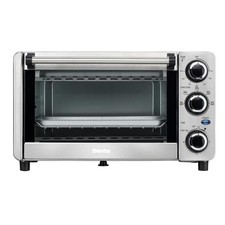 Danby 14,8 pulgadas Ancho 0,4 cu. ft. Horno tostador de acero inoxidable de 4 rebanadas de 1100 vatios