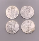 Lot of (4) .999 US Mint Coins American Silver Eagle Key 1994, 2013, 2020 & 2021