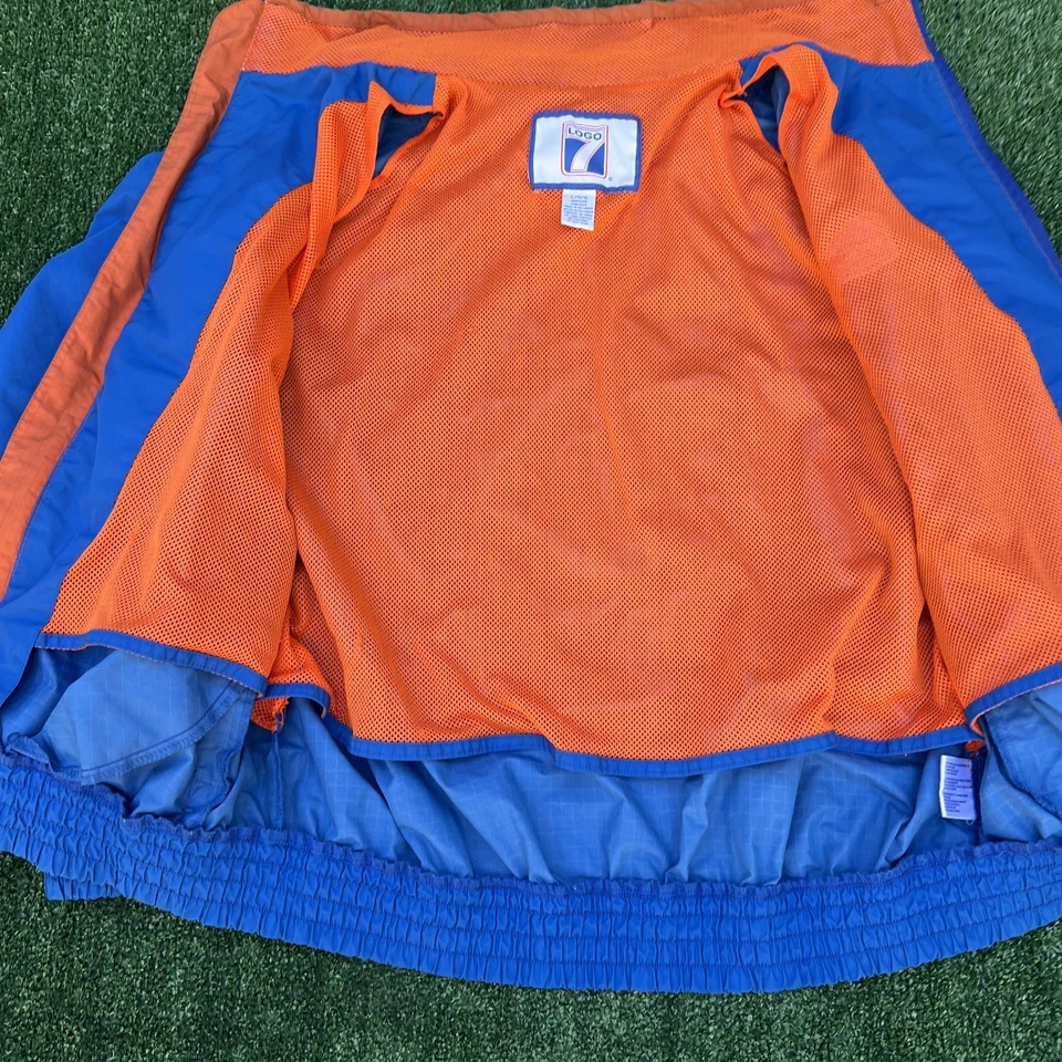 Chaqueta cortavientos vintage con logotipo 7 Florida Gators para hombre grande azul cuadrada UF 90s Foto 3 de 4