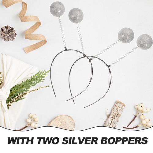2 Pezzi Cerchietto Antenna Aliena Glitter Fascia Sfera Accessori Costume Halloween ♡ - Foto 11 di 12