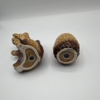 Vintage Japan Squirrel & Acorn Ceramic Salt & Pepper Shakers Set, Brown — photo 4