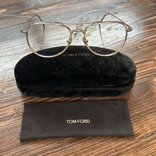 Tom Ford TF5666B 074 Light Brown Clear Glasses 52mm - 17mm - 145mm