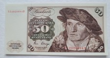 Ro288b/ Pick 33d*, 50 DM 1980 Ersatznote YE, kassenfrisch