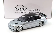 Otto 2001 BMW E46 M3 GTR Street Titan Silver Metallic 354 1:18 OT1128
