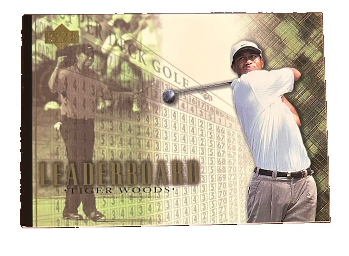 2001 Upper Deck Leaderboard Tiger Woods #90 (RC) Rookie Card PGA
