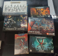 league of votann 40k army, some painted some unpainted