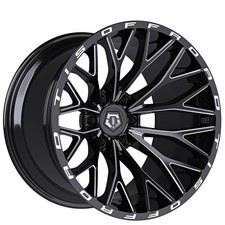 22x12 Tis Wheels 566bm Gloss Black Milled Off-road Rims 4pcs 22x12 Tis Wheels 566bm Gloss Black Milled Off-road Rims 4pcs