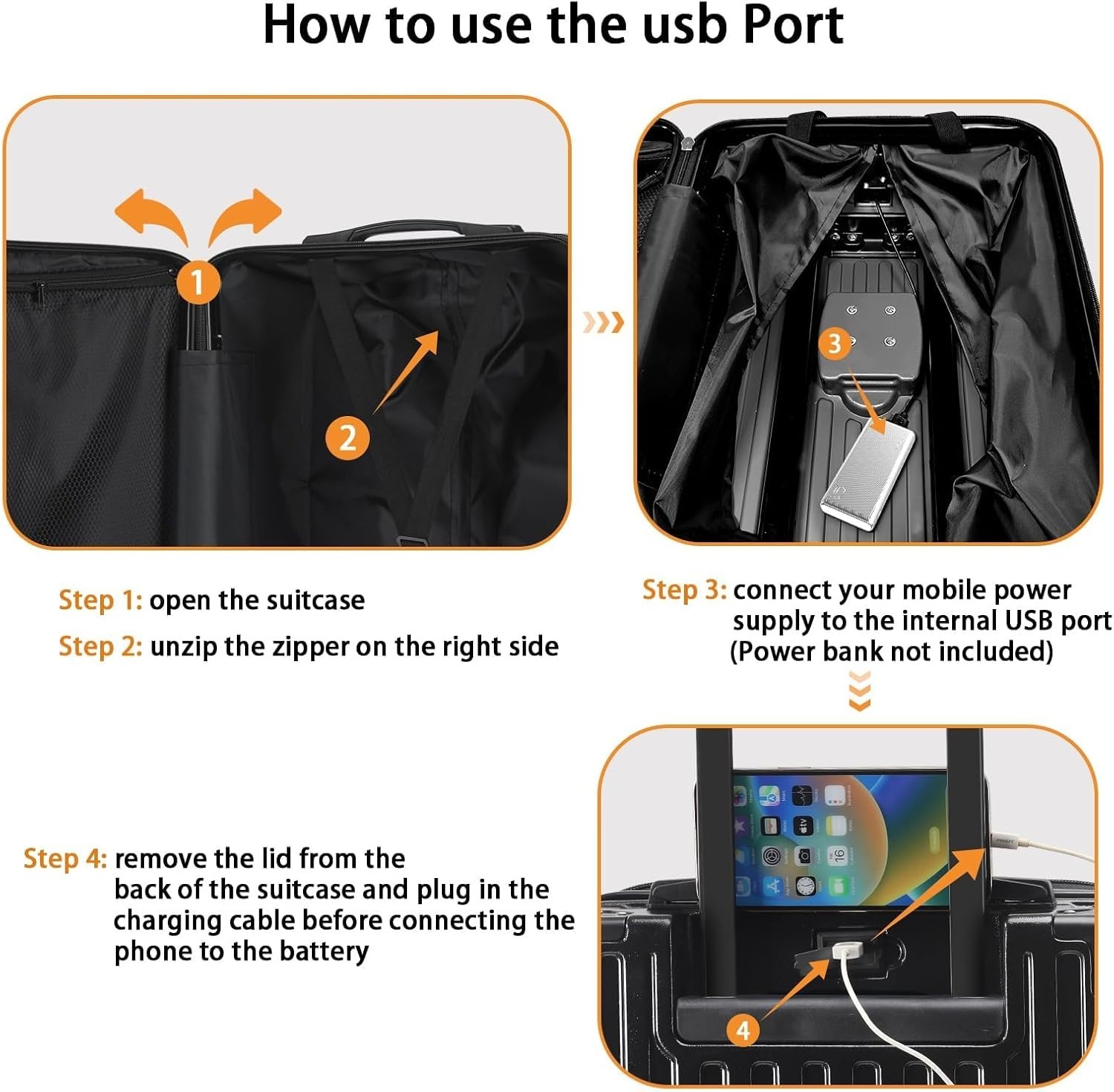 Carry On Luggage Noble TSA Airline Approved Suitcase Carry-on (20 Inch)
