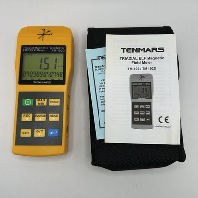 Tenmars Triaxial Magnetic Field Meter TM-192D 3-Axis EMF ELF Gaussmeter