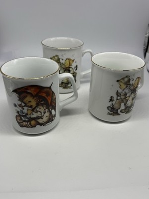 3x M. J. Hummel Tasse Kaffeebecher Ja ich bin zufrieden, Hansel und Gretel