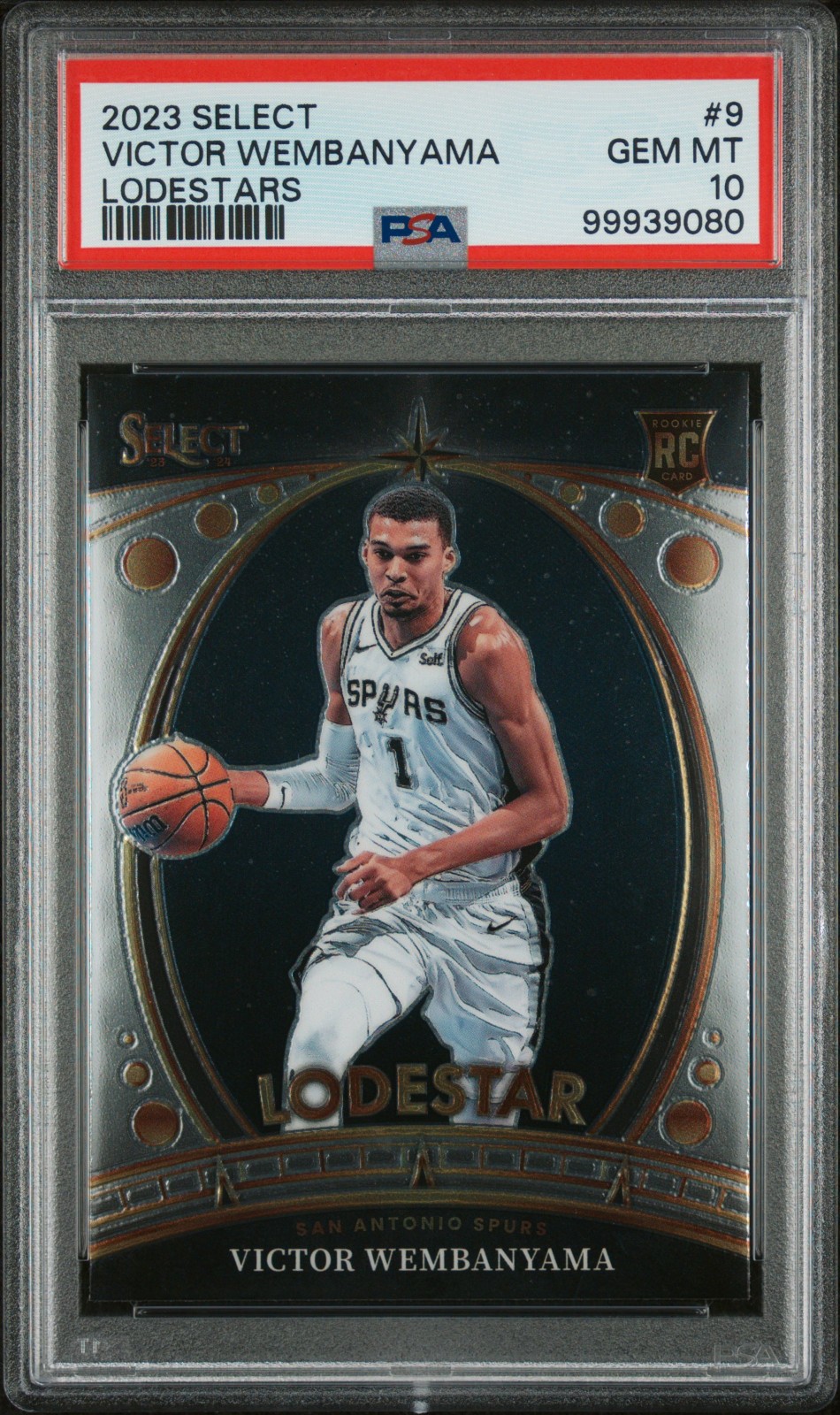 2023 PANINI SELECT LODESTARS #9 VICTOR WEMBANYAMA PSA 10