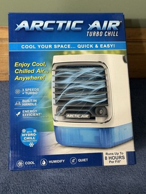 NEW Arctic Air Turbo Chill Evaporative Air Cooler Fan Portable Air Conditioner