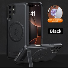 For Samsung Galaxy S26 S25 Ultra S24 S23 S22 Magnetic Mag Safe Case Metal Stand