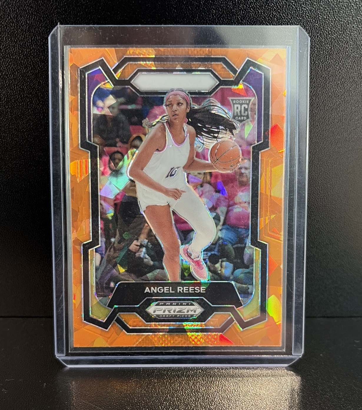 2024-25 Panini Prizm Draft Picks - Angel Reese #38 Orange Ice Prizm (RC)
