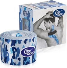 CureTape Art Kinesiology Tape: 2 in. x 16.5 ft. (Army Blue)