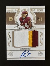 2020 National Treasures Antonio Gibson Crossover Rookie Material Signatures #/99