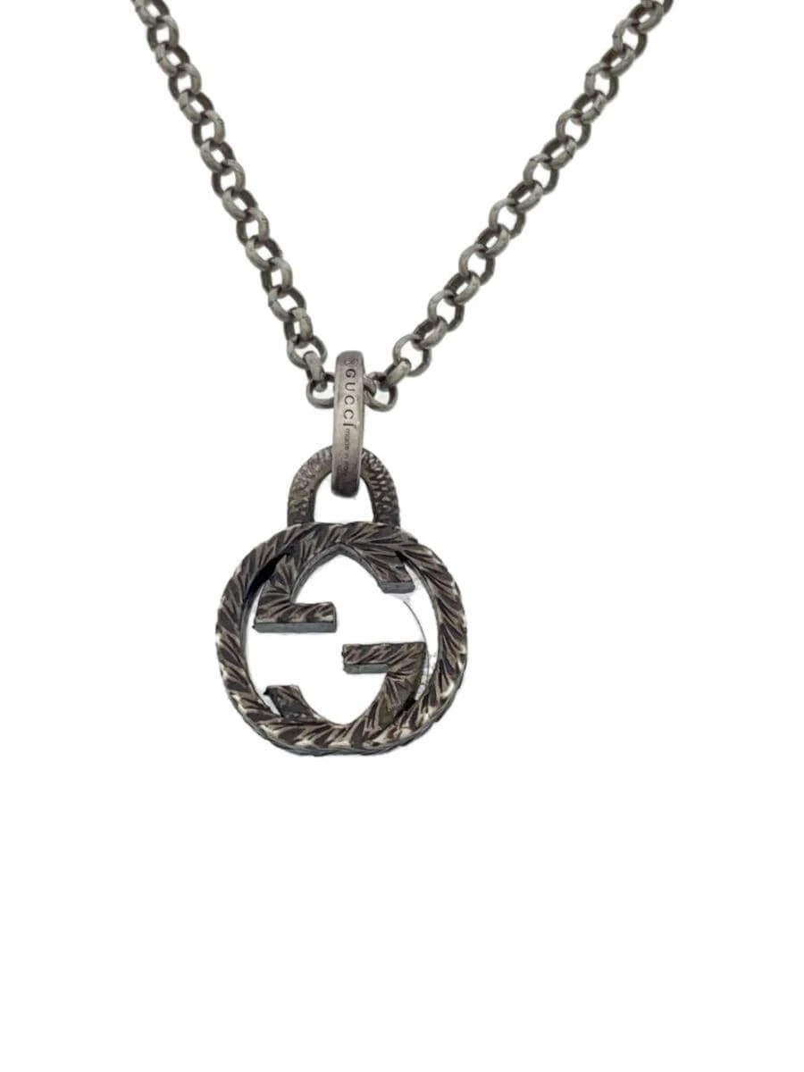 Collier GUCCI G imbriqué SV925 homme avec haut