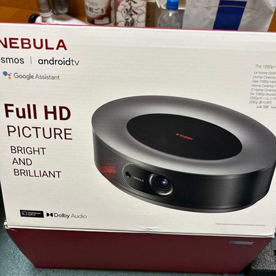 NEBULA Android TV Beamer Full HD Schwarz mit Fernbedienung, Dolby Audio