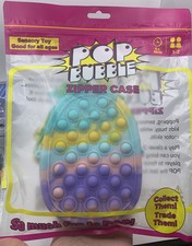 New Pop Bubble Sensory Zipper Case Toy Stress Reliever 2 Player Game ZE