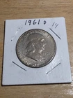 1961- D Franklin half dollar 90% silver 14