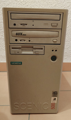 PC Retro Siemens Scenic 500 Celeron Pentium II 2 MMX 400MHz + 128MB Ram + Win 98