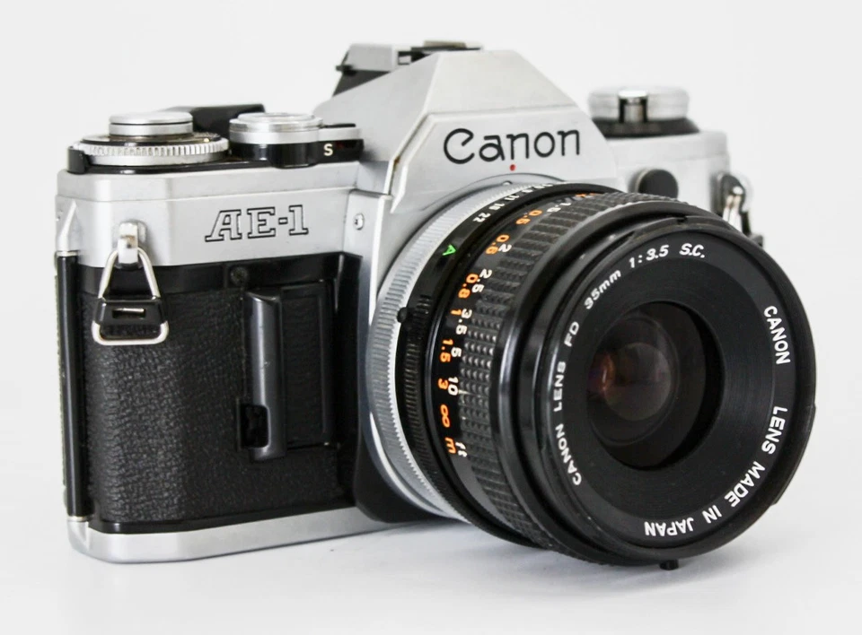 【Exc+4】Canon AE-1 SLR 35mm Film Camera FD 35mm f/3.5 s.c. Lente de JAPÓN - Imagen 1 de 4