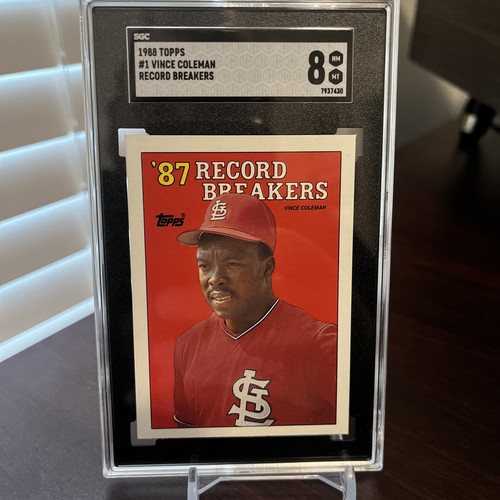 1988 Topps - Record Breakers Vince Coleman #1