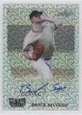 2021 Leaf Metal Draft 1990 Leaf Silver Mojo Brock Selvidge #LA-BS1 Auto 0t2