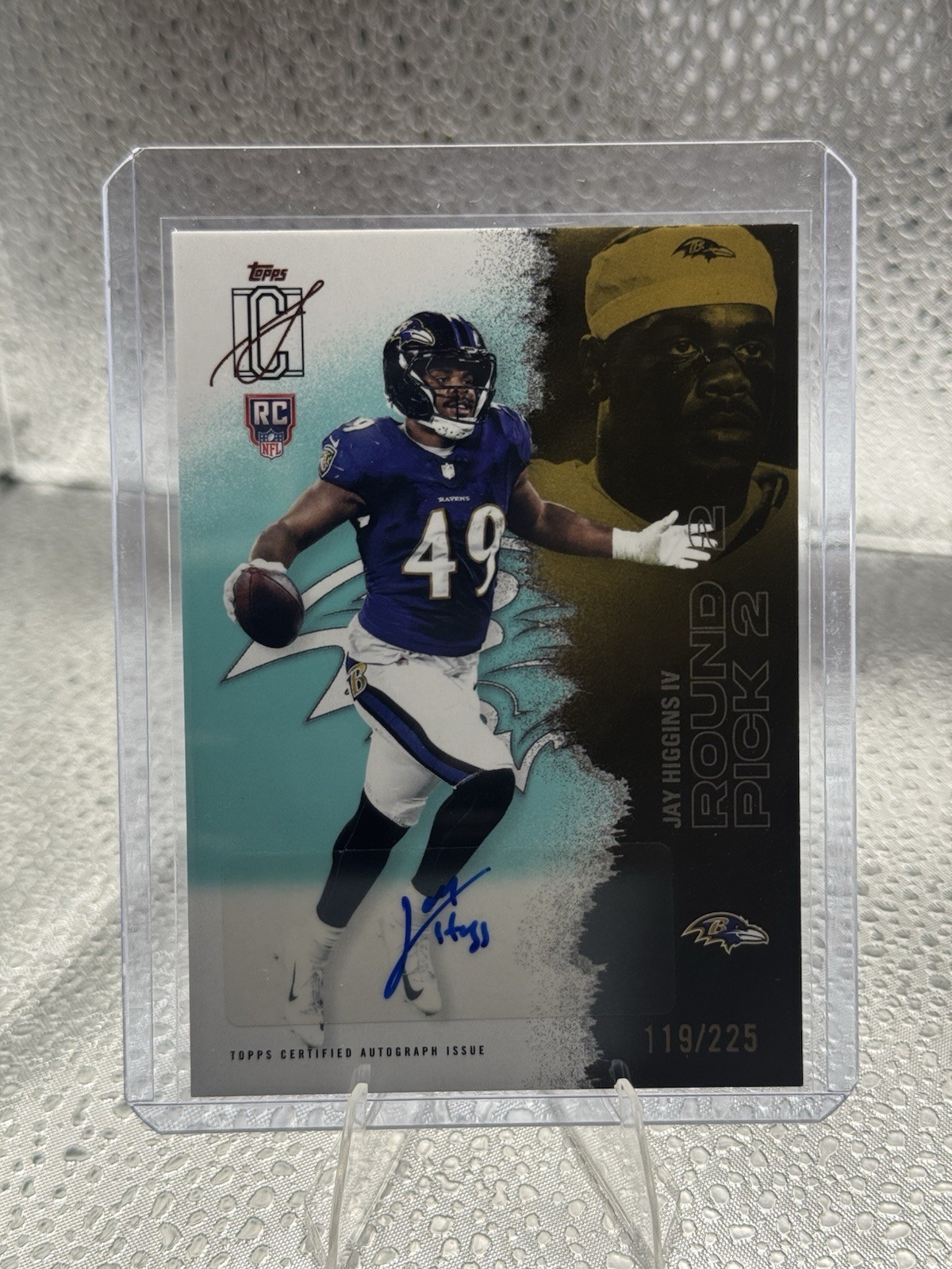 2025-26 Topps Signature Class Jay Higgins IV Ravens RC Auto #191 119/225
