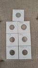 Lot of 7 Buffalo Nickels 1927–1936 Mixed Dates & Mints in Cardboard Holders