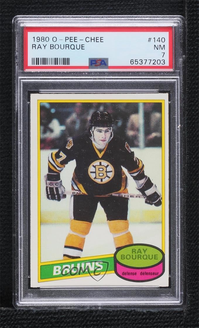 1980-81 O-Pee-Chee Ray Bourque #140 PSA 7 HOF 0h5t
