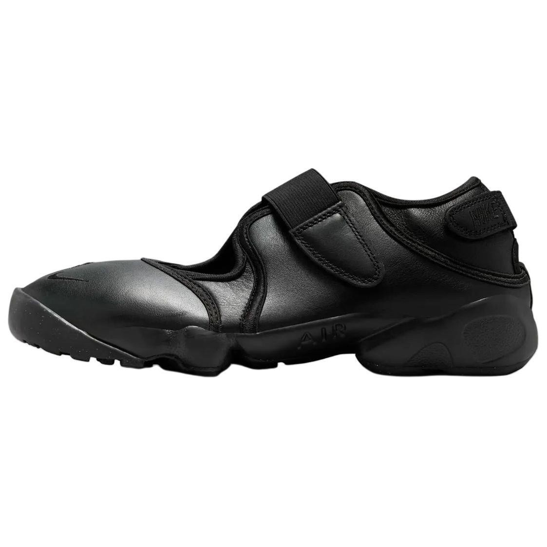 Nike Air Rift Leather Triple Black Women's - HM5737-002 New Authentic