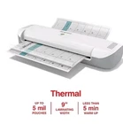 Staples 9-Inch Thermal Laminator Machine, Fast Warm-Up, Jam-Free Technology, Lam