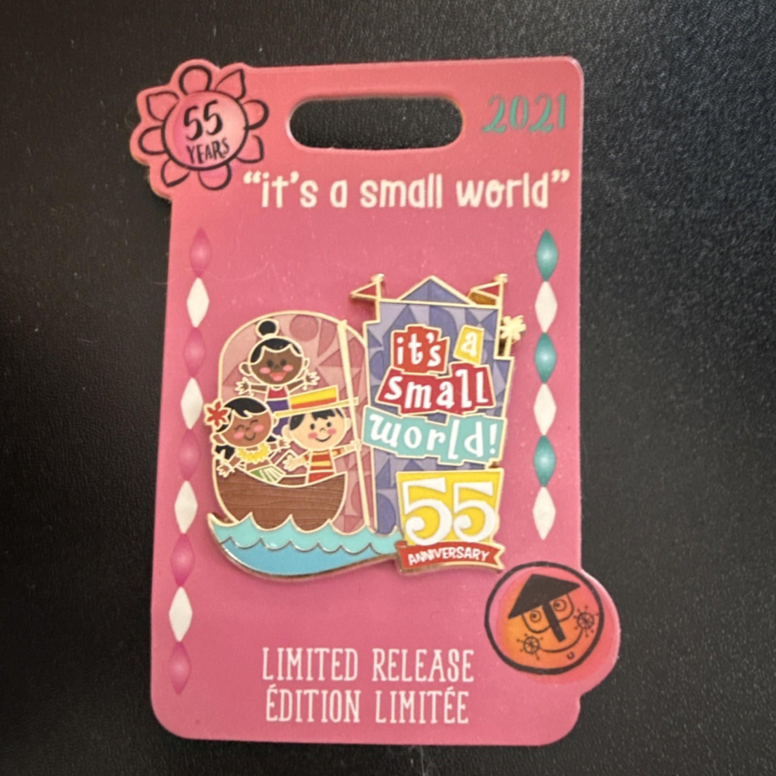 Disney It's a Small World 55th Anniversary Limited Release Pin 2021