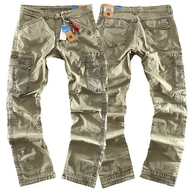 Timezone Herren Cargohose Ben Regular 4029 grün Größen wählbar Neuware LA 
