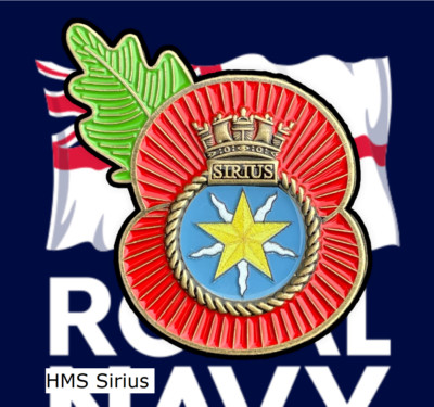 HMS Sirius Royal Navy Blume der Erinnerung