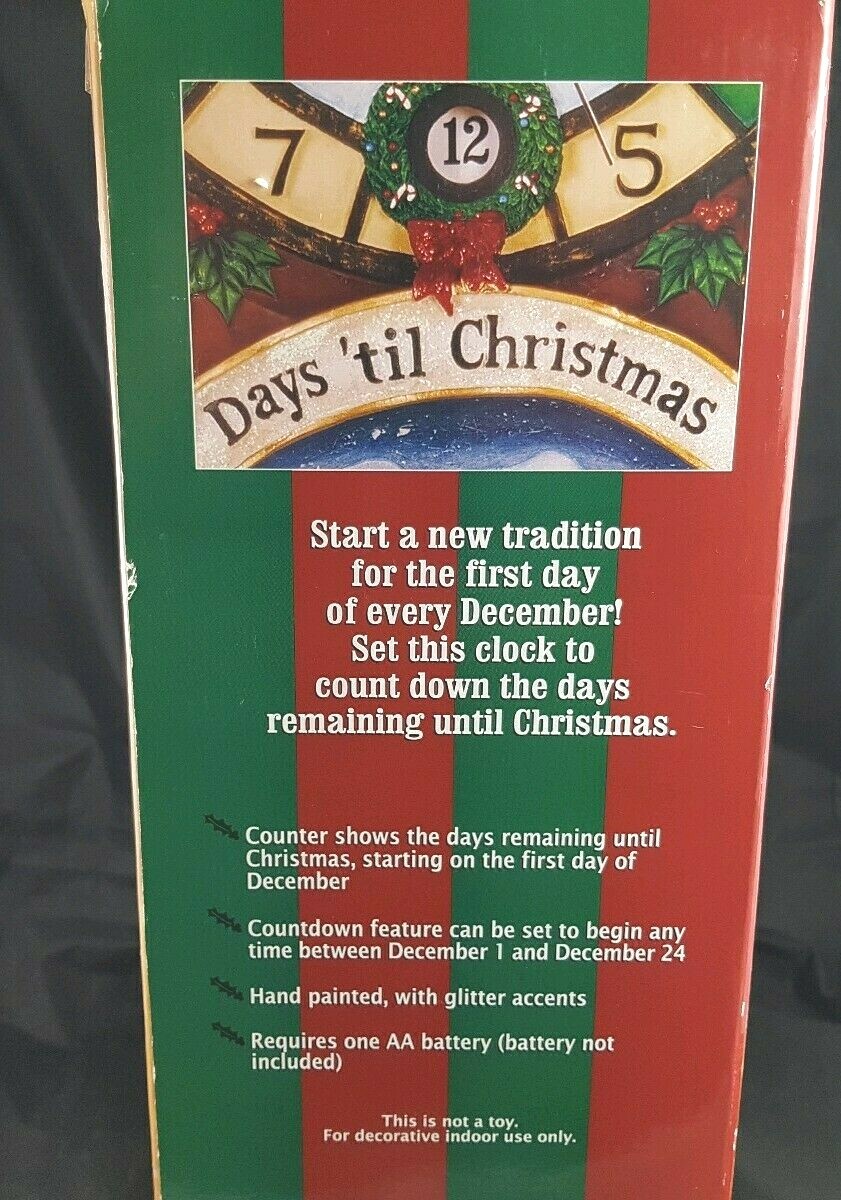 Christmas Countdown Clock 24 Days Counter Til Christmas Counter