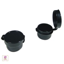 Cosmetic Hinge Jars Empty Plastic Beauty Sample Container 3 Ml Black (250) 5005