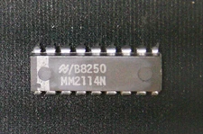 National Semiconductor MM2114N SRAM 1KX4 MOS DIP 18 PIN NOS