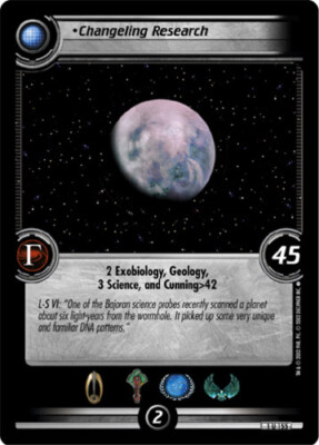 Star Trek 2E: Changeling Research [Ungraded] Premiere 2nd Edition STCCG Decipher