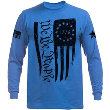 We The People US Flag American Pride Constitution Patriotic Long Sleeve