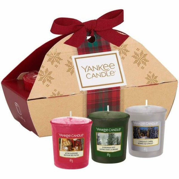 Yankee Candle 3 Scented Gift Set Votive Candles Alpine Christmas